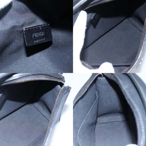 FENDI Hand Bag Leather Black - Picture 12 of 14